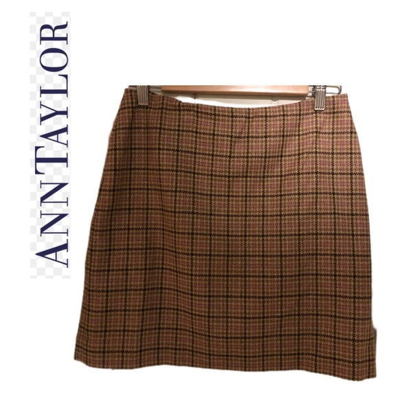 ANN TAYLOR PETITES WOOL SKIRT - Picture 1 of 4